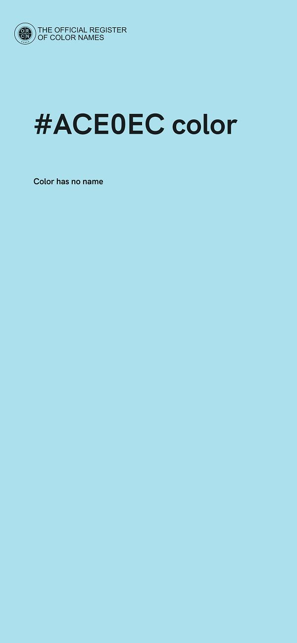 #ACE0EC color image