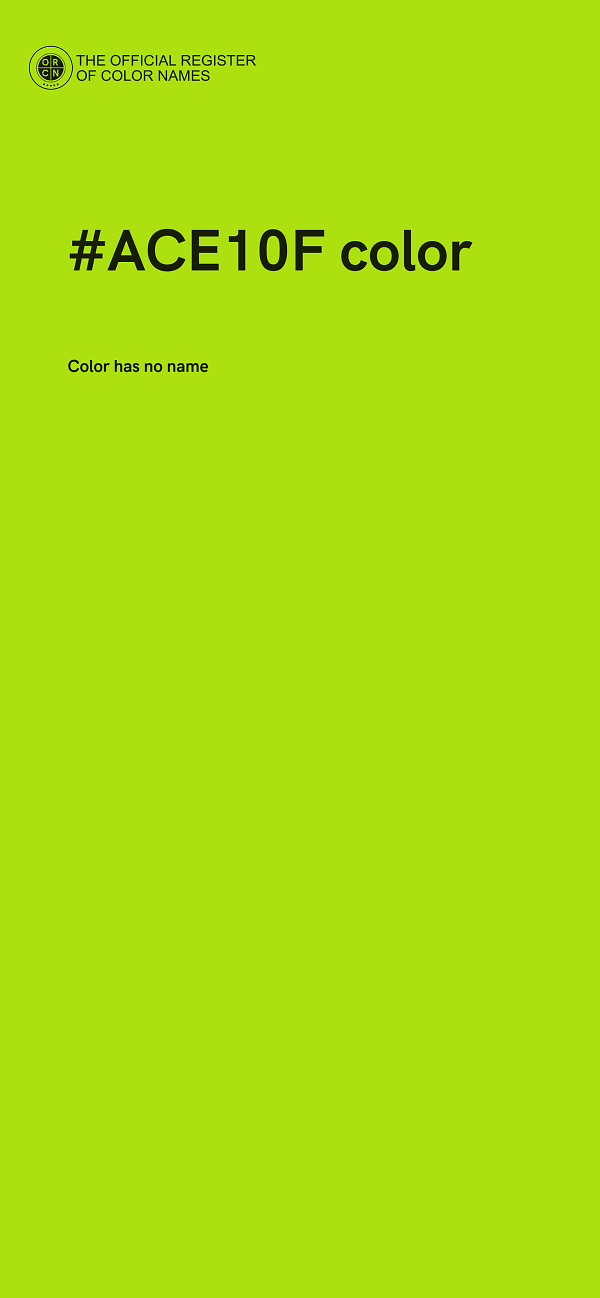 #ACE10F color image
