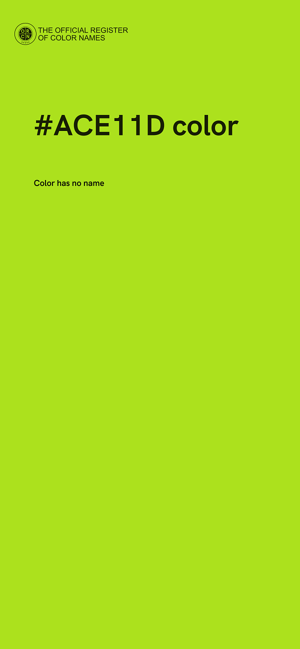 #ACE11D color image