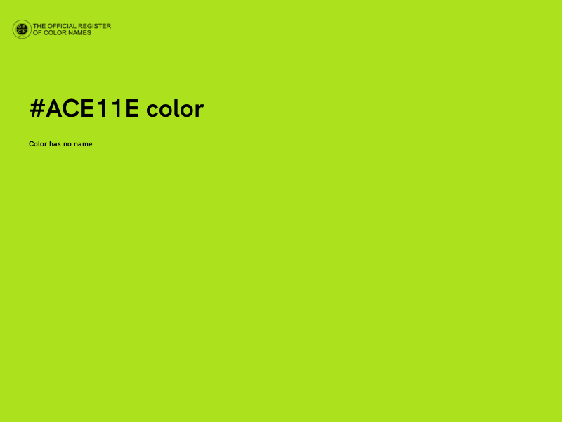 #ACE11E color image