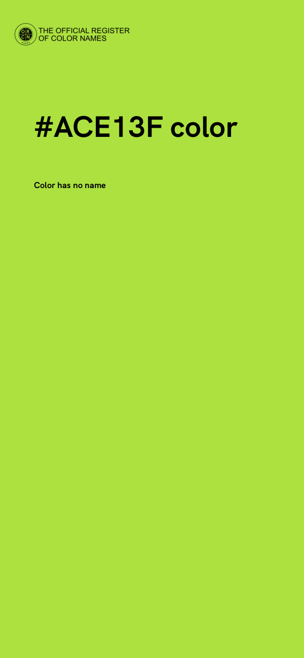 #ACE13F color image