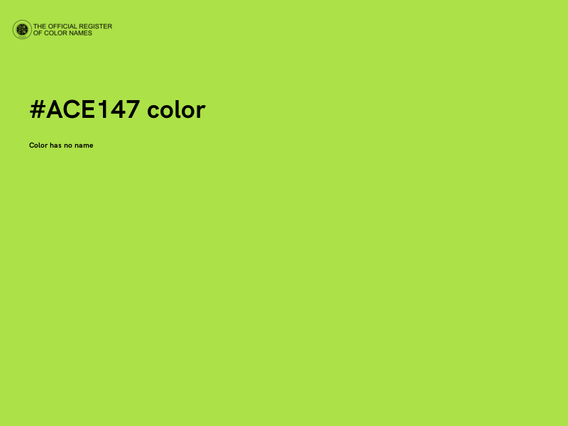 #ACE147 color image