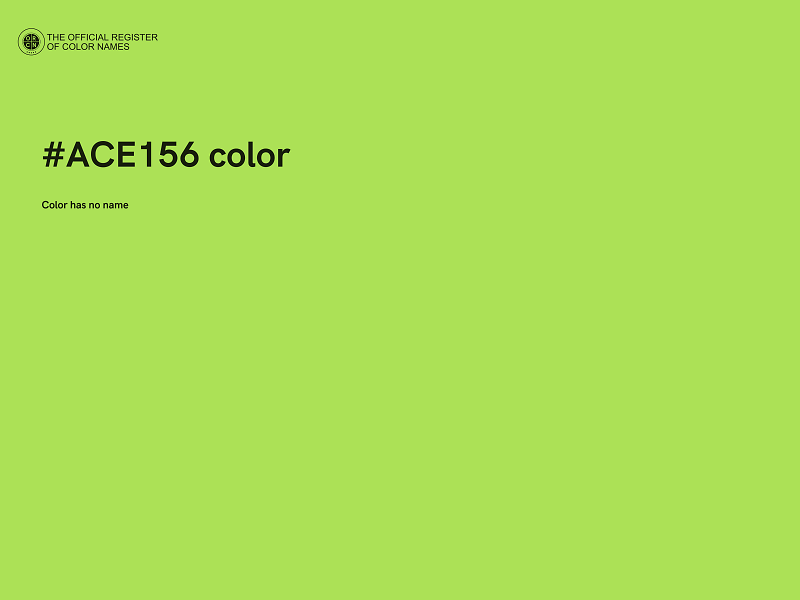 #ACE156 color image