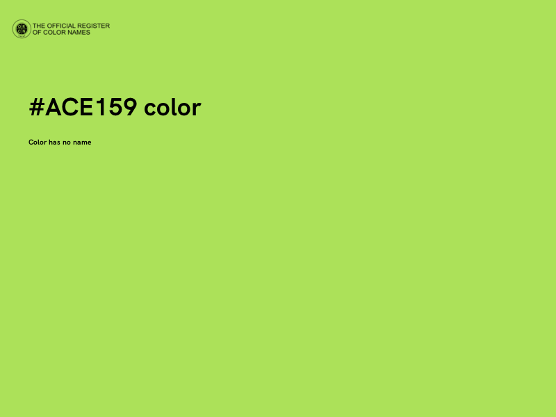 #ACE159 color image