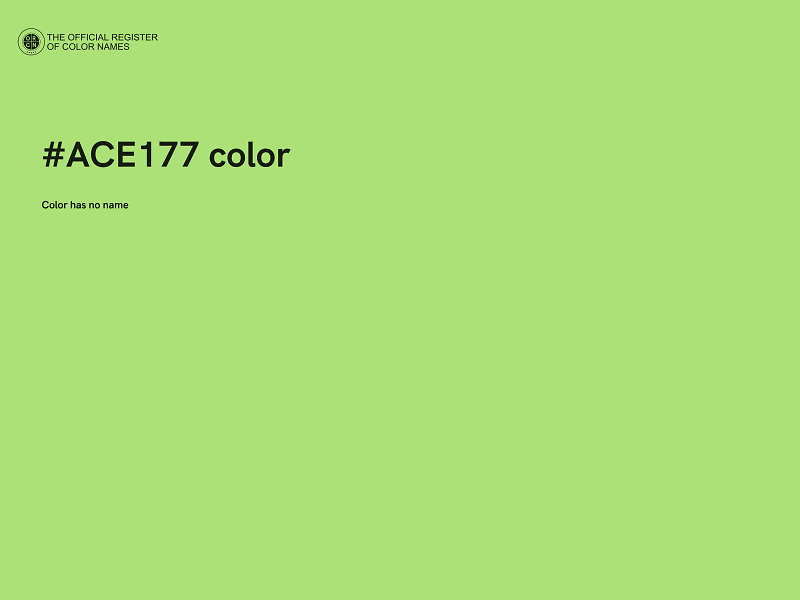 #ACE177 color image