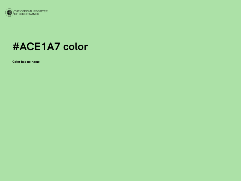 #ACE1A7 color image