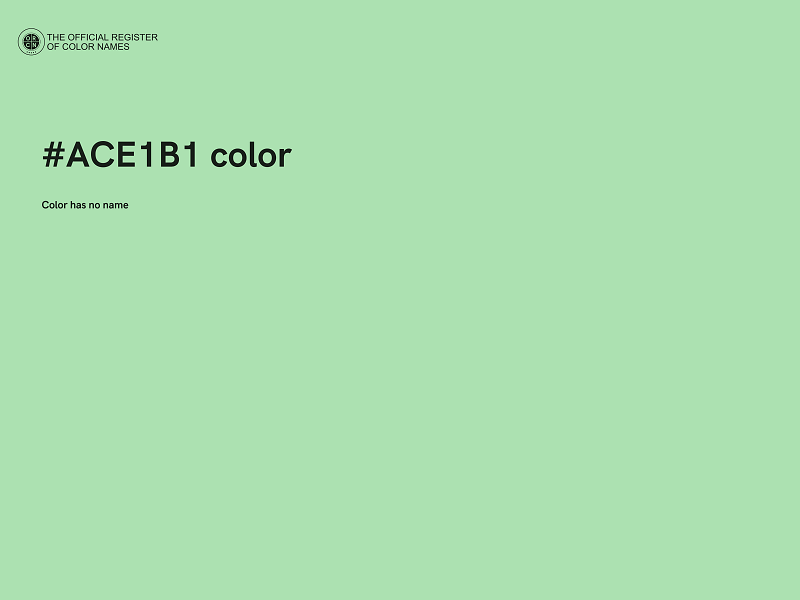 #ACE1B1 color image