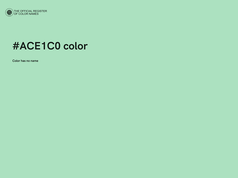 #ACE1C0 color image