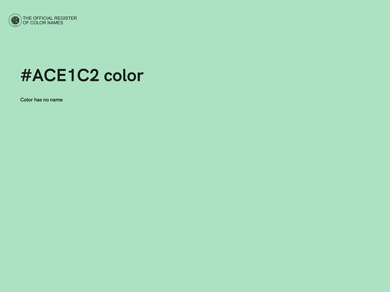 #ACE1C2 color image