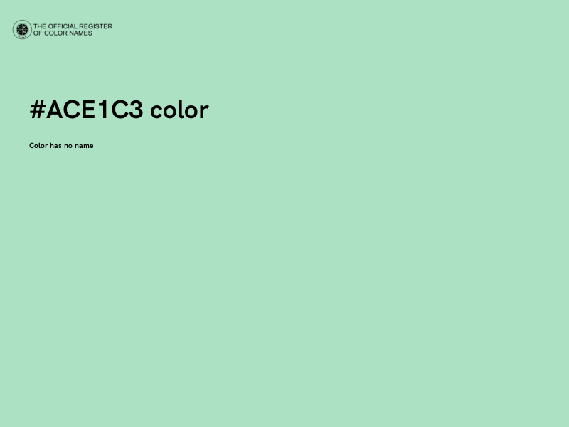 #ACE1C3 color image