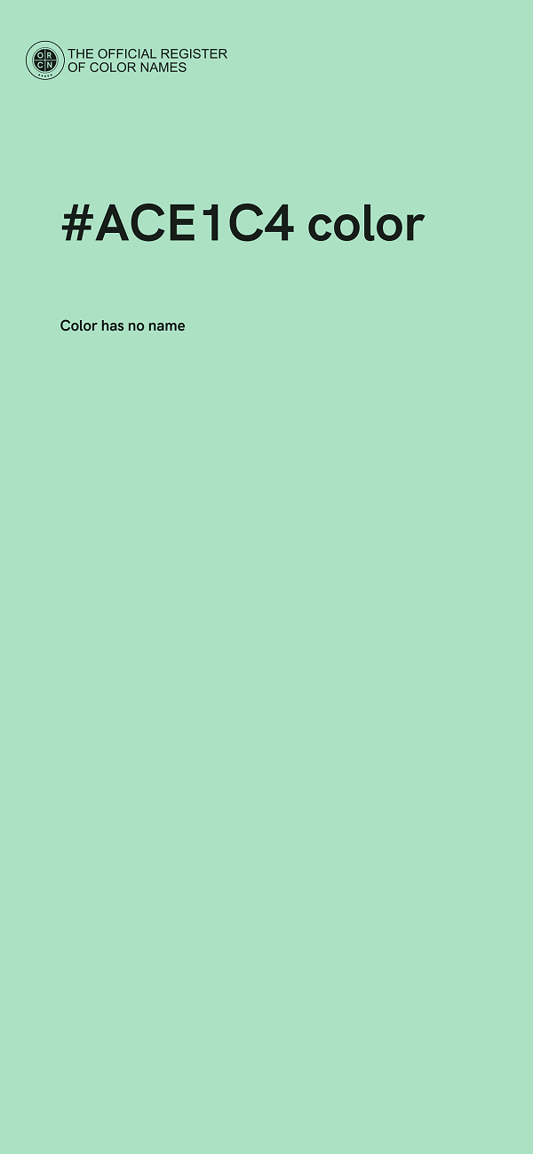#ACE1C4 color image