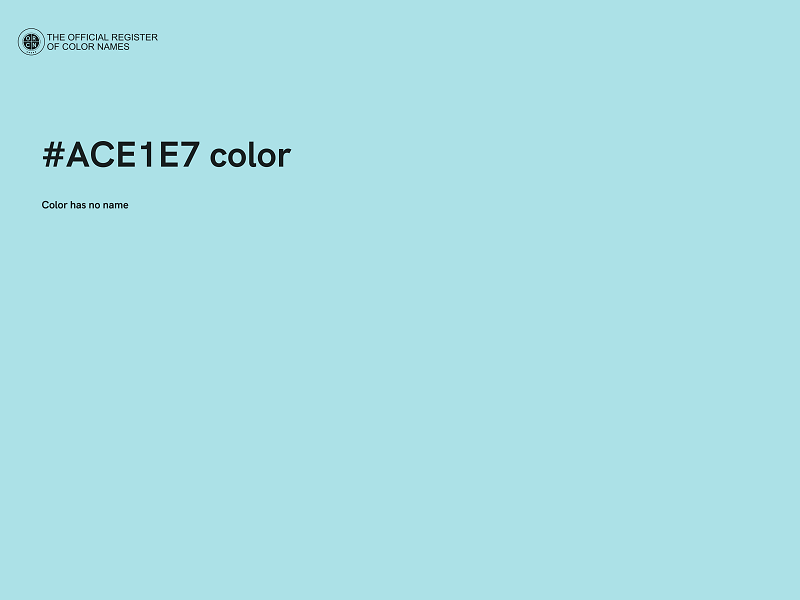 #ACE1E7 color image