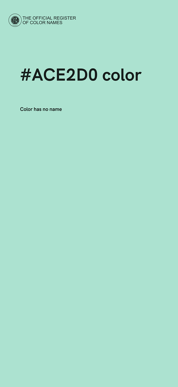 #ACE2D0 color image