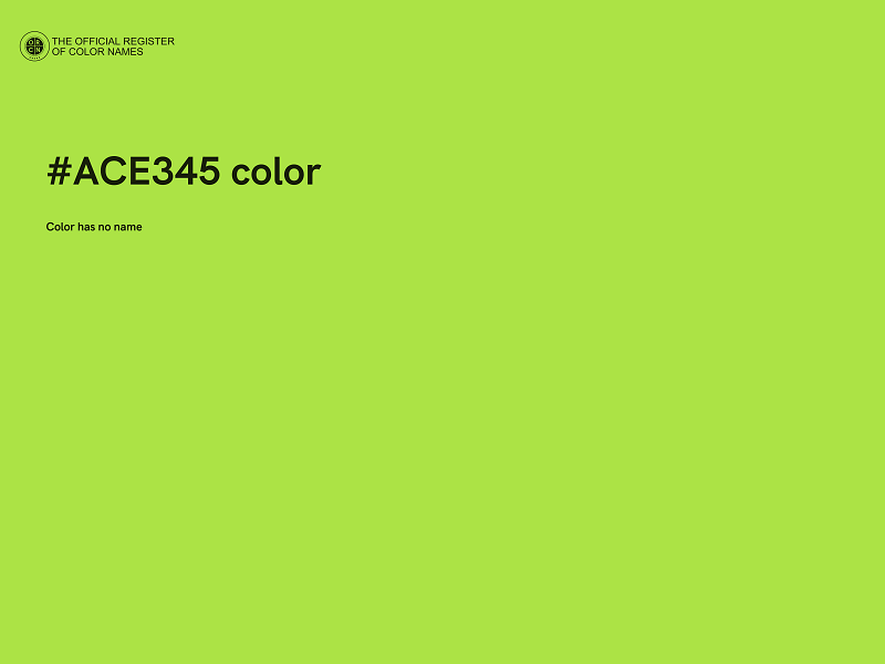 #ACE345 color image