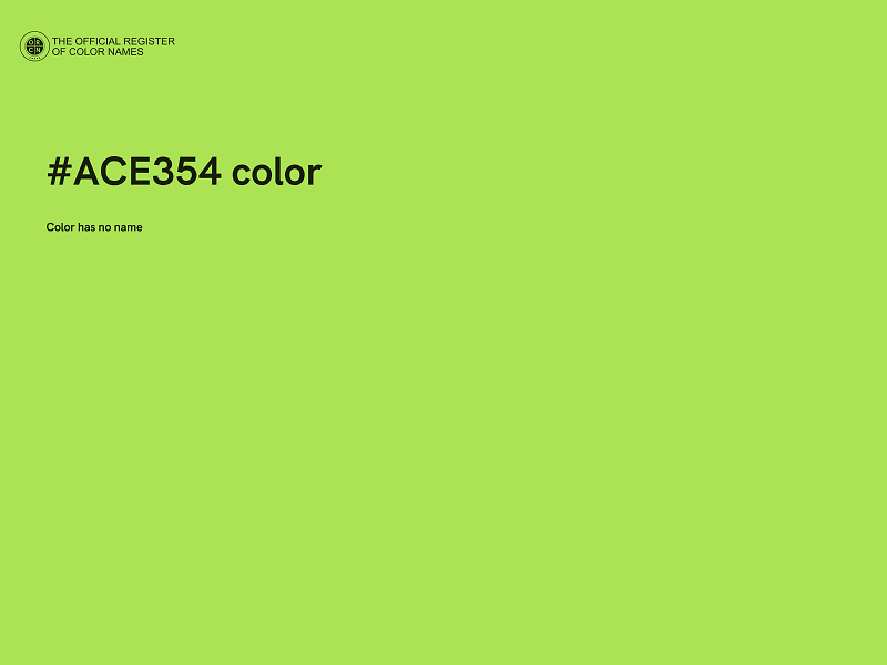 #ACE354 color image