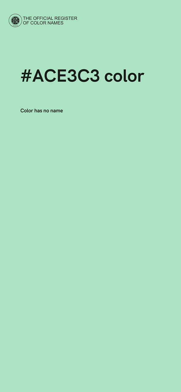 #ACE3C3 color image
