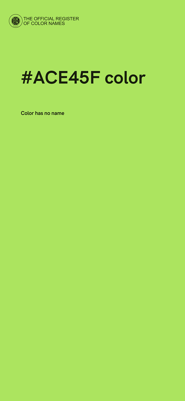 #ACE45F color image