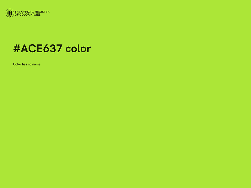 #ACE637 color image