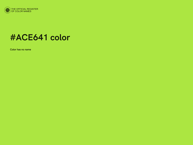 #ACE641 color image