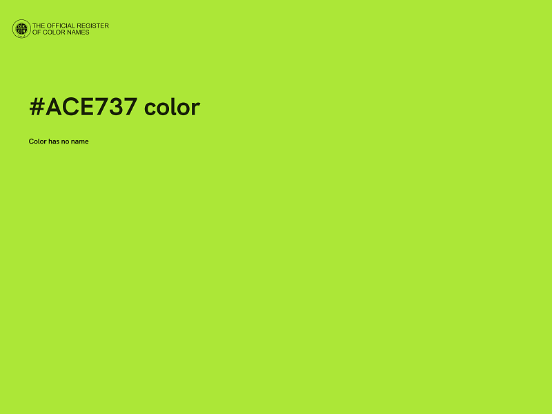 #ACE737 color image