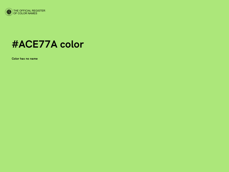 #ACE77A color image