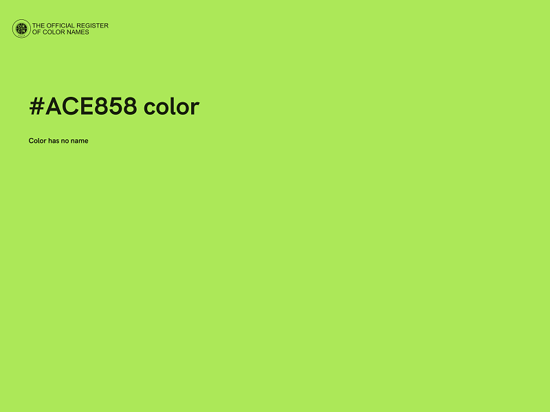 #ACE858 color image