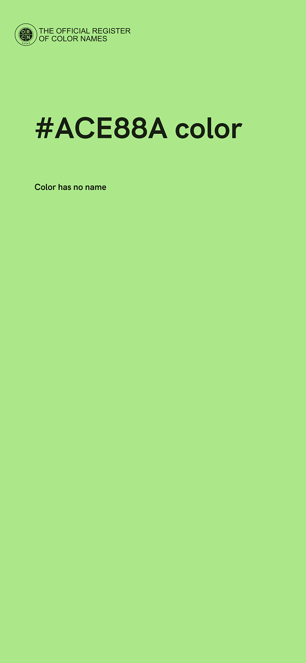 #ACE88A color image