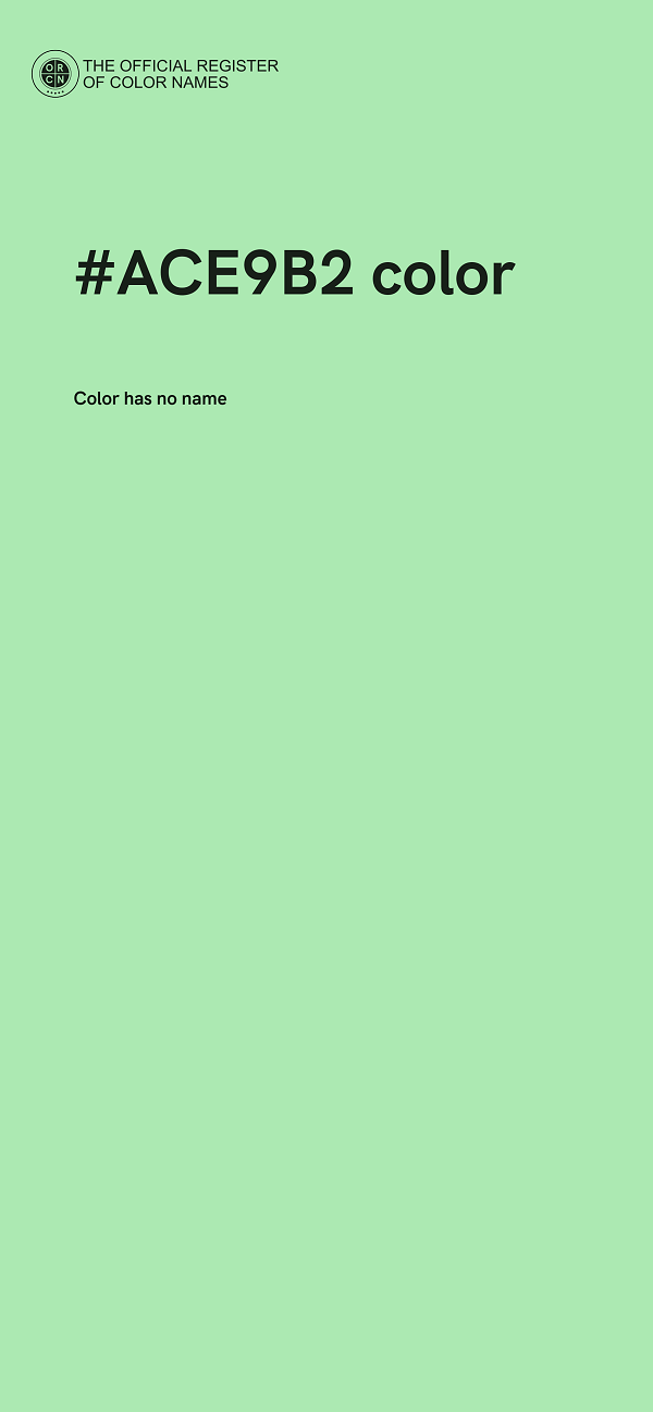 #ACE9B2 color image