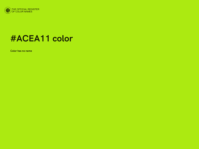 #ACEA11 color image