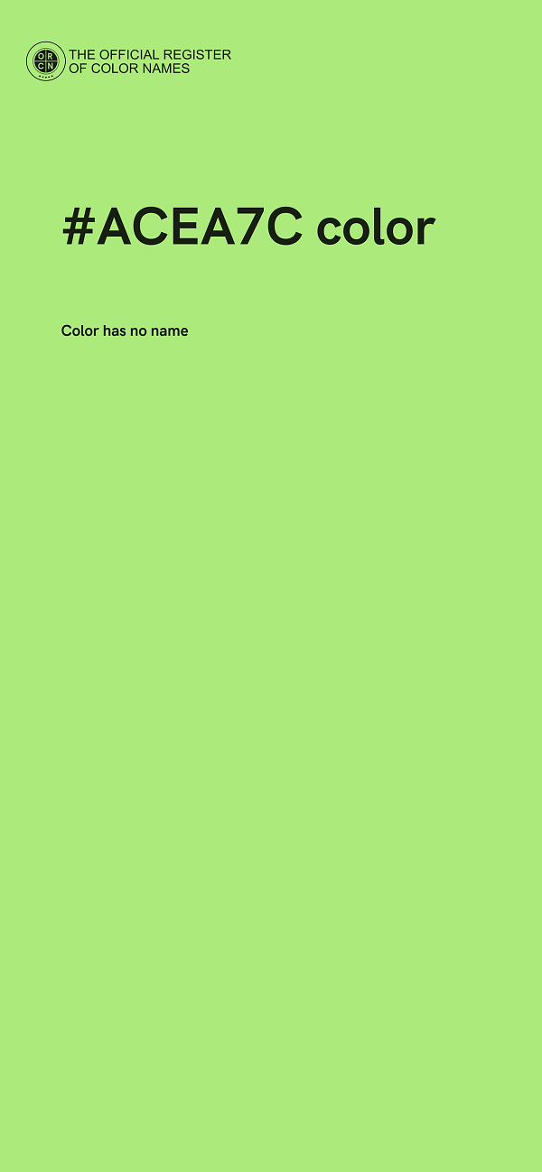 #ACEA7C color image