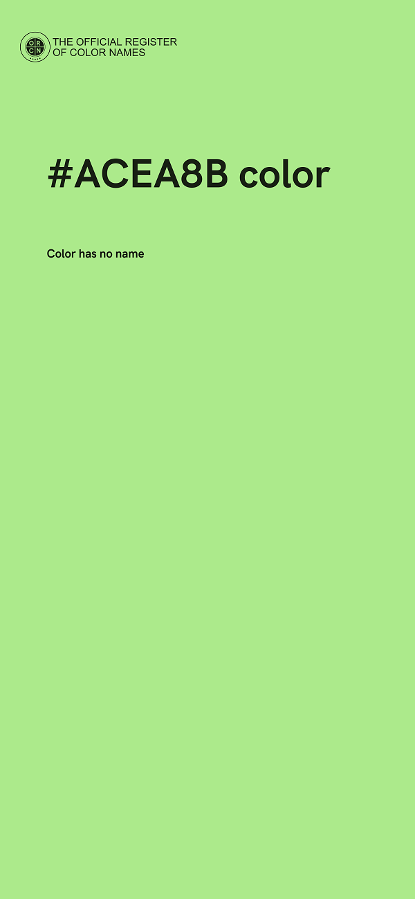 #ACEA8B color image