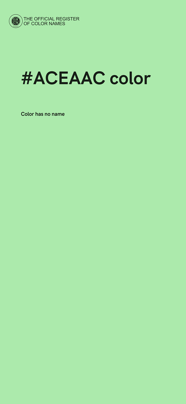 #ACEAAC color image