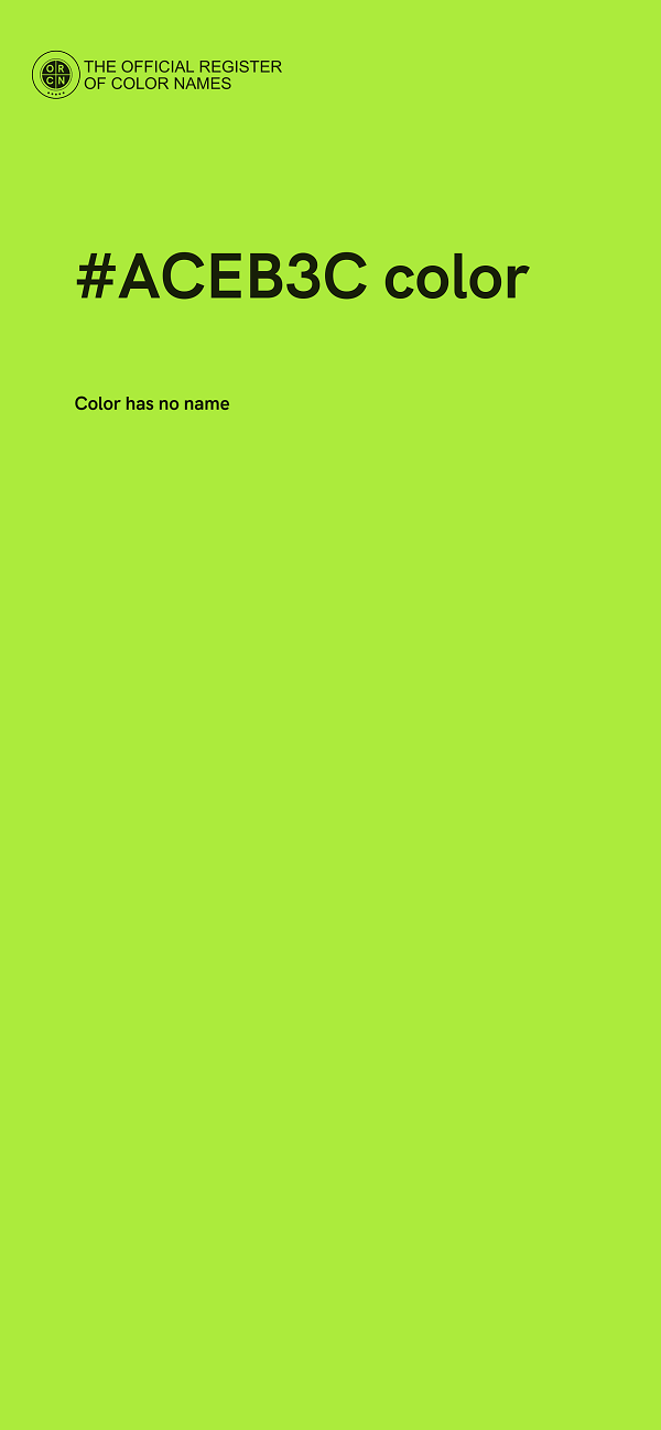 #ACEB3C color image