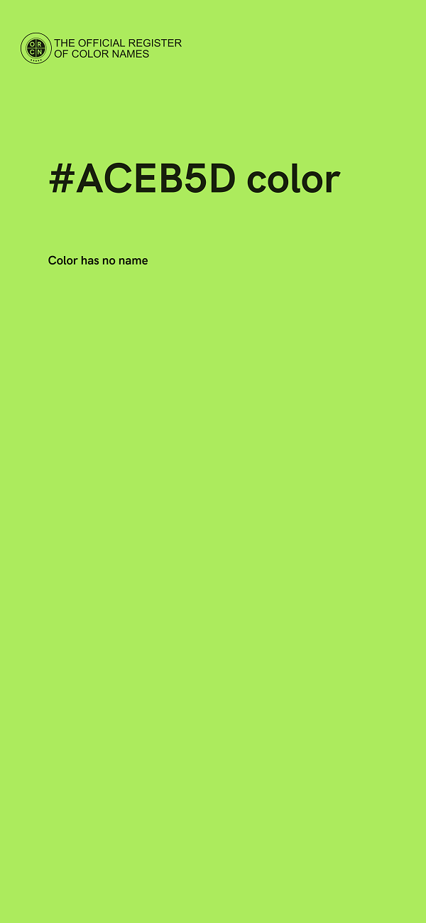 #ACEB5D color image