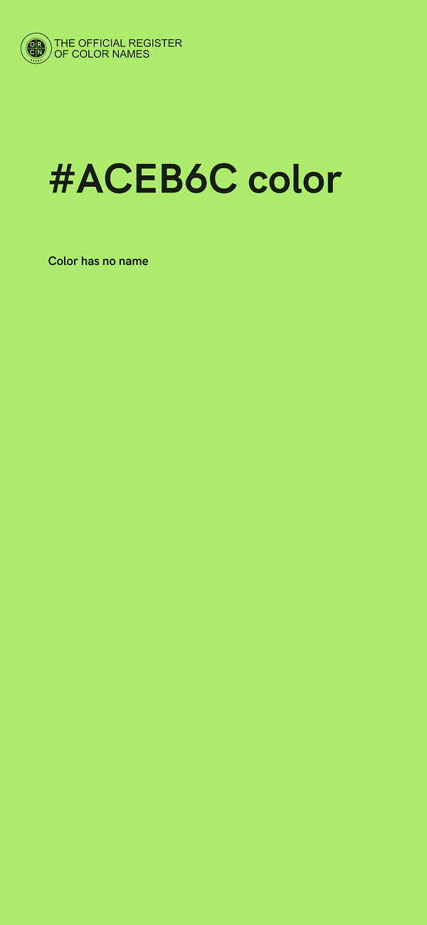 #ACEB6C color image