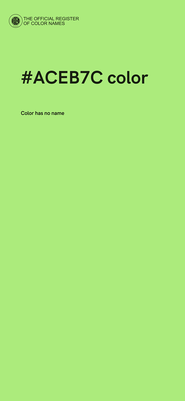 #ACEB7C color image