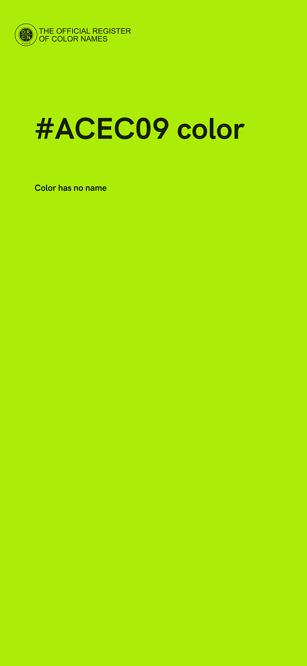 #ACEC09 color image