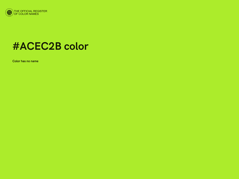 #ACEC2B color image