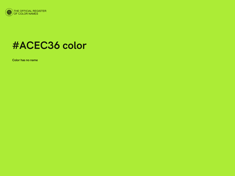 #ACEC36 color image