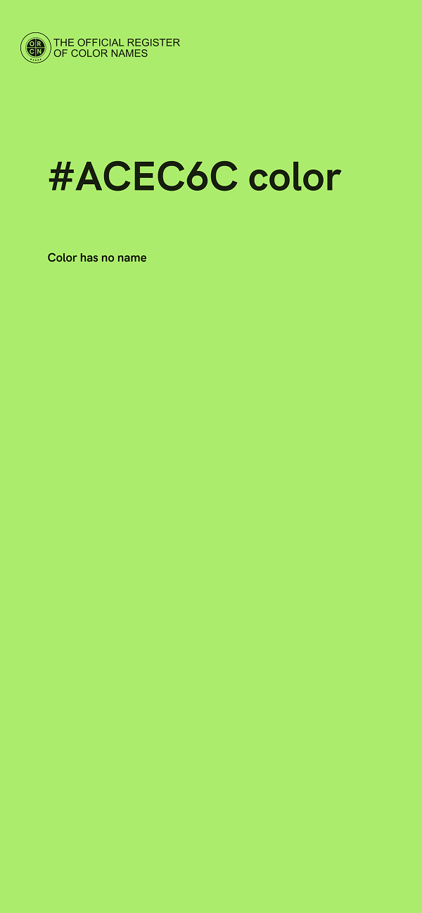 #ACEC6C color image