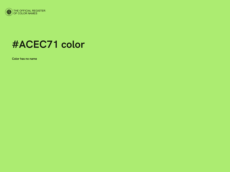 #ACEC71 color image