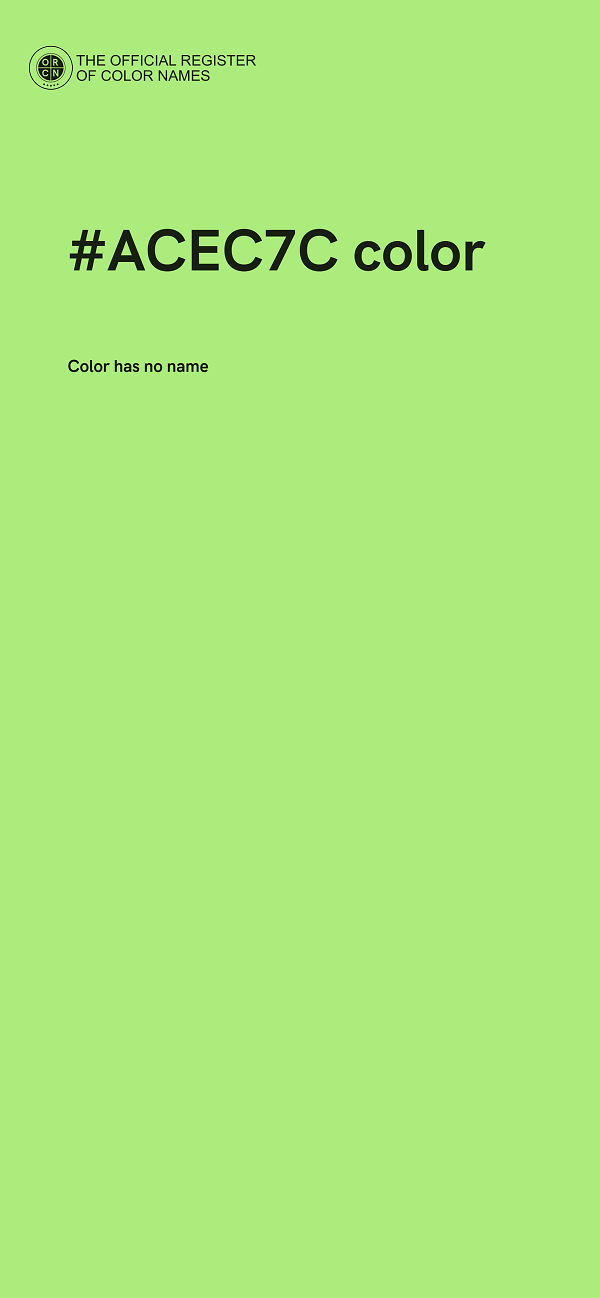 #ACEC7C color image