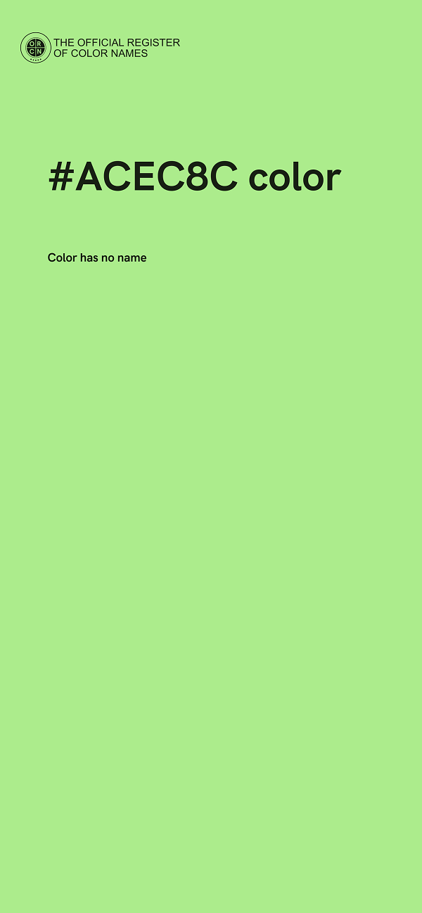 #ACEC8C color image