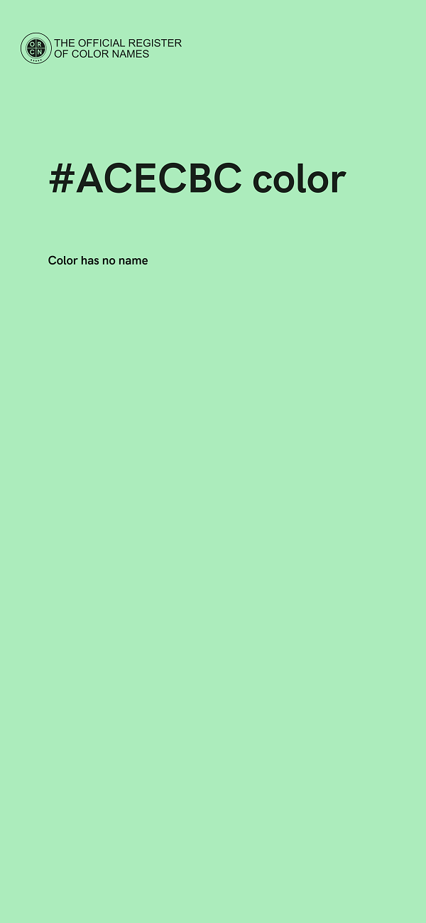 #ACECBC color image
