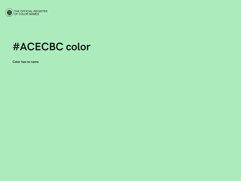 #ACECBC color image