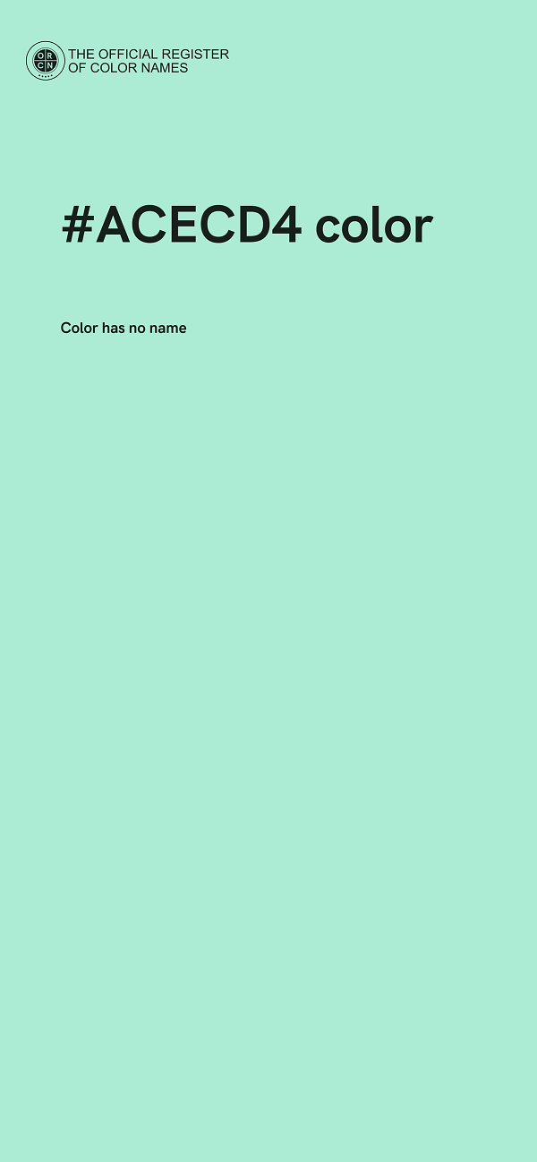 #ACECD4 color image
