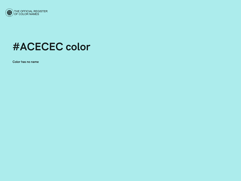 #ACECEC color image