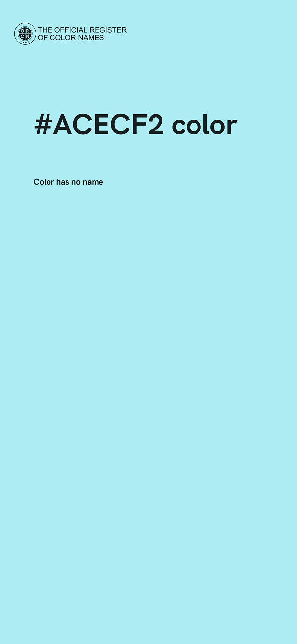 #ACECF2 color image