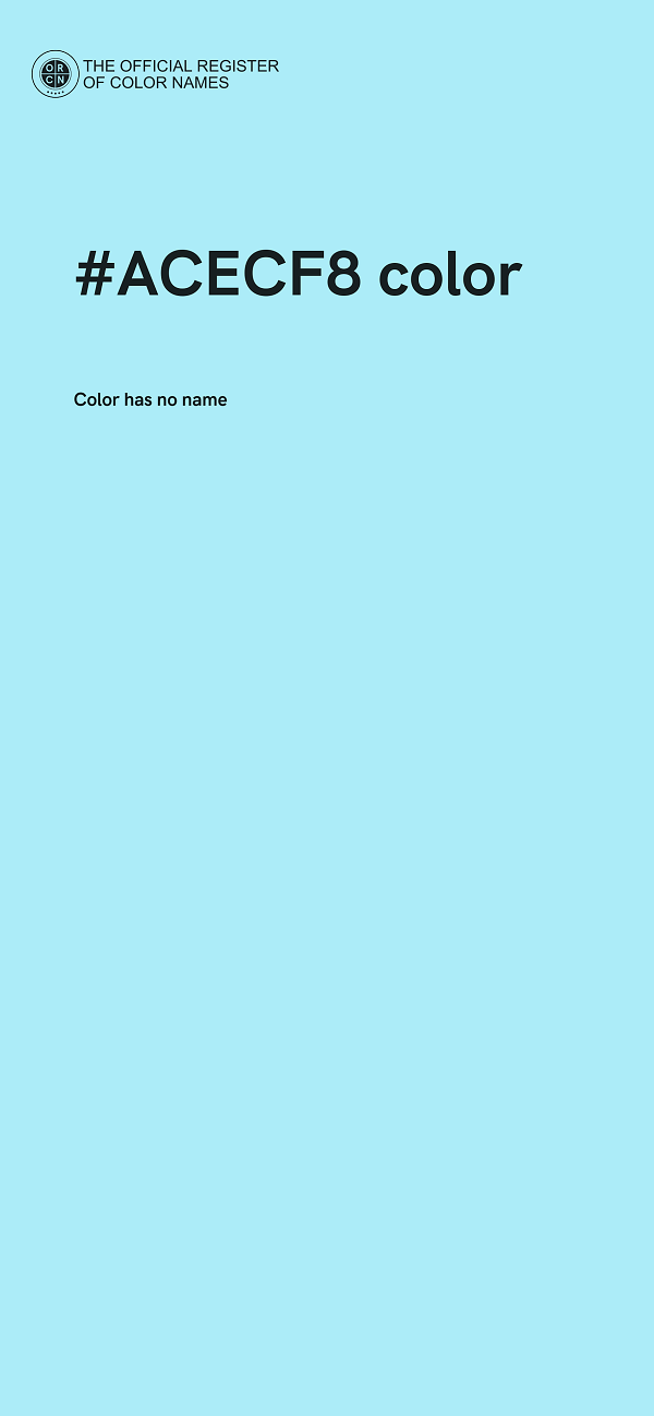 #ACECF8 color image