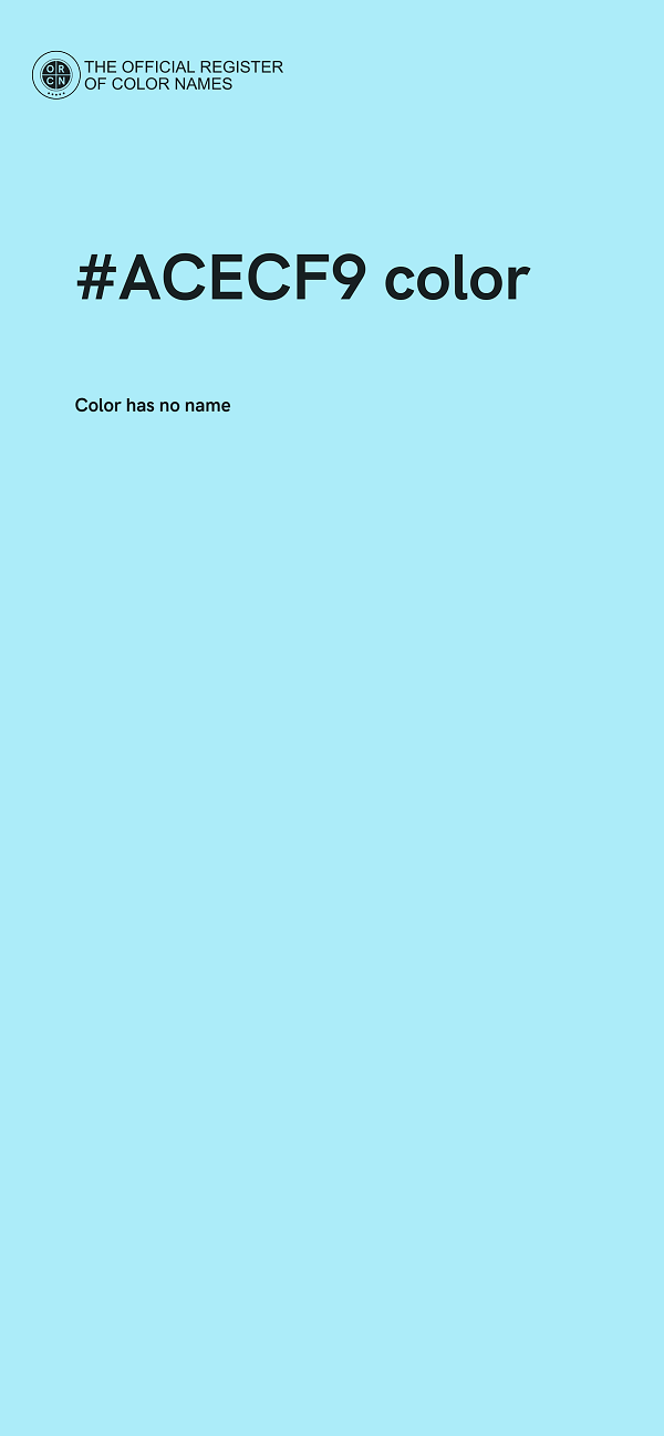 #ACECF9 color image